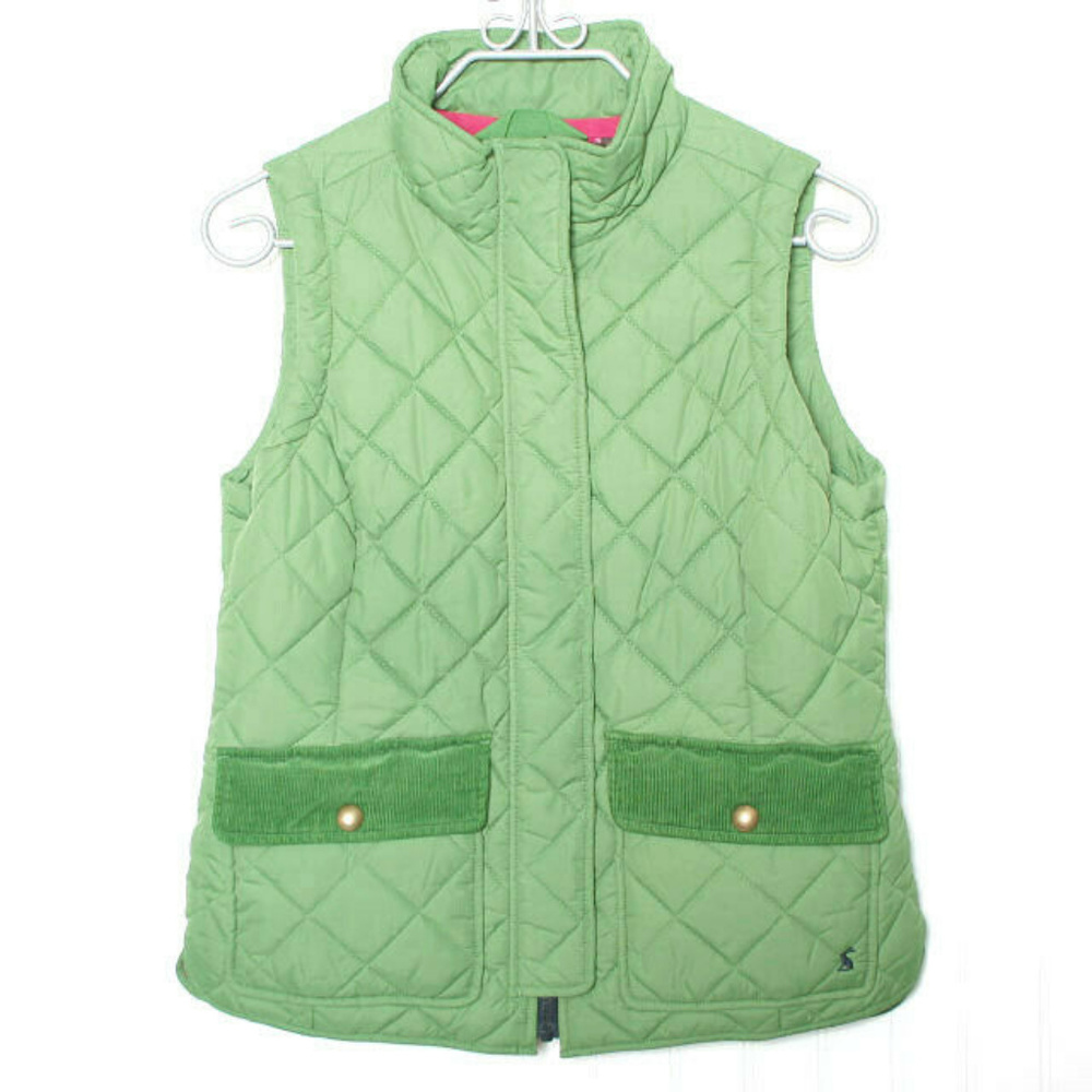 Joules Green Quilted Vest US10